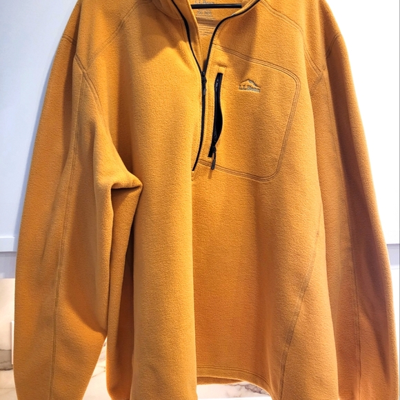 Men's L.L.Bean Fleece 3/4 zip - Picture 4 of 5